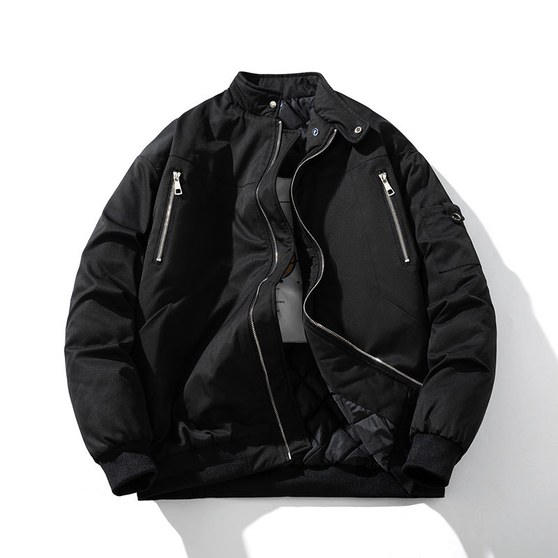Thickened Semi-turtleneck Jacket Cotton Jacket