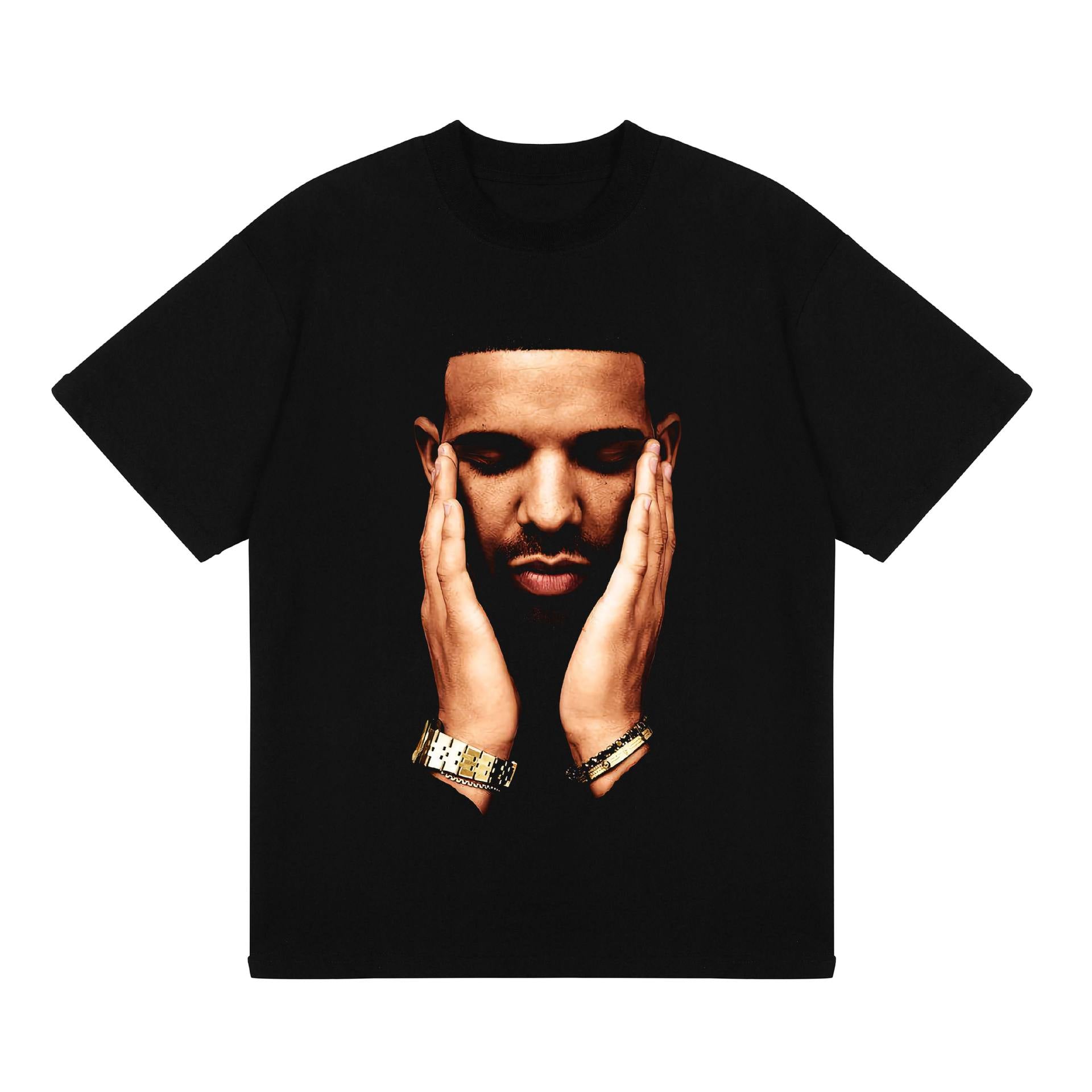 2025 cross-border summer American retro classic portrait BIGFACE spray printed short sleeved pure cotton men's T-shirt (9)