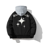 Jersey cotton jacket couple hooded