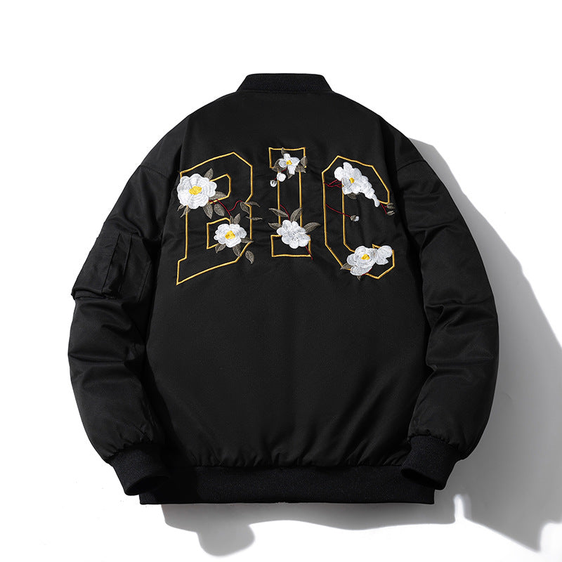 Mens Vintage Jackets Floral Embroidered Jacket