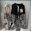 Mixed Emotion Lion Animal‑Print Wide Leg Sweatpants