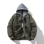 Vintage jacket loose jacket padded flight suit