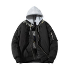 Simple embroidery Couple trendy stand-up collar jacket