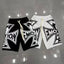 Mixed Emotion Cross Logo Frayed Hem Sweat Shorts