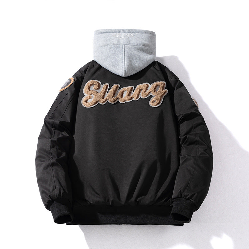 Baseball Jacket Hooded Flight Suit