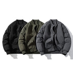Loose Baseball Jacket Padded Flight Suit