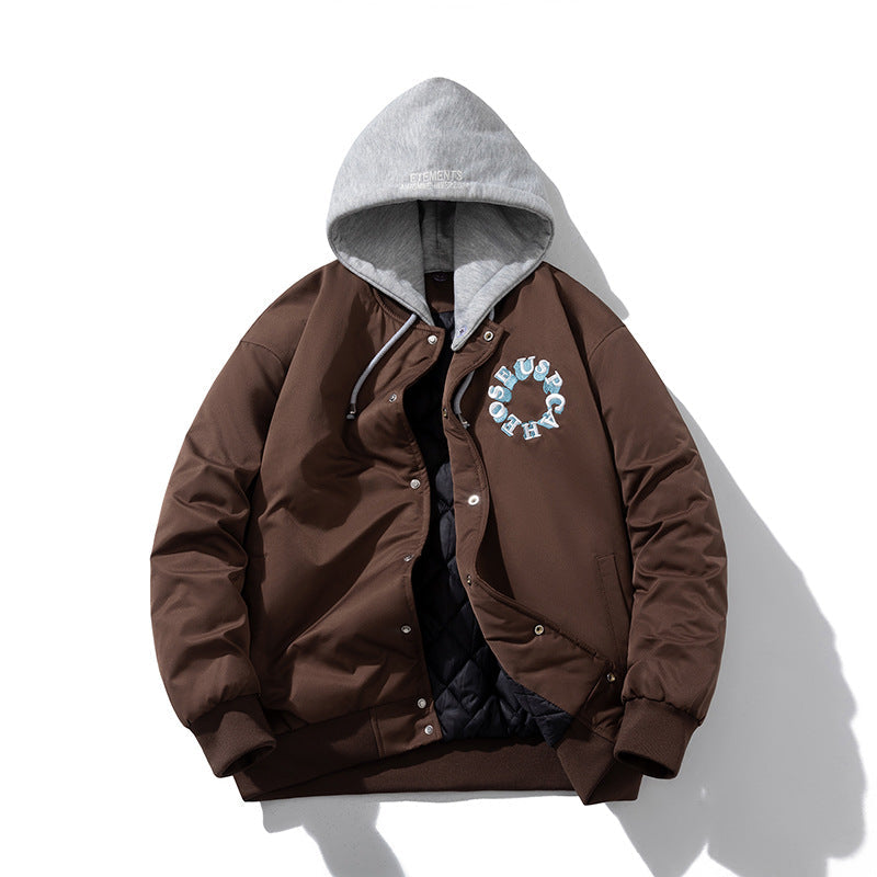 Stand-up Collar Embroidered Baseball Clothing