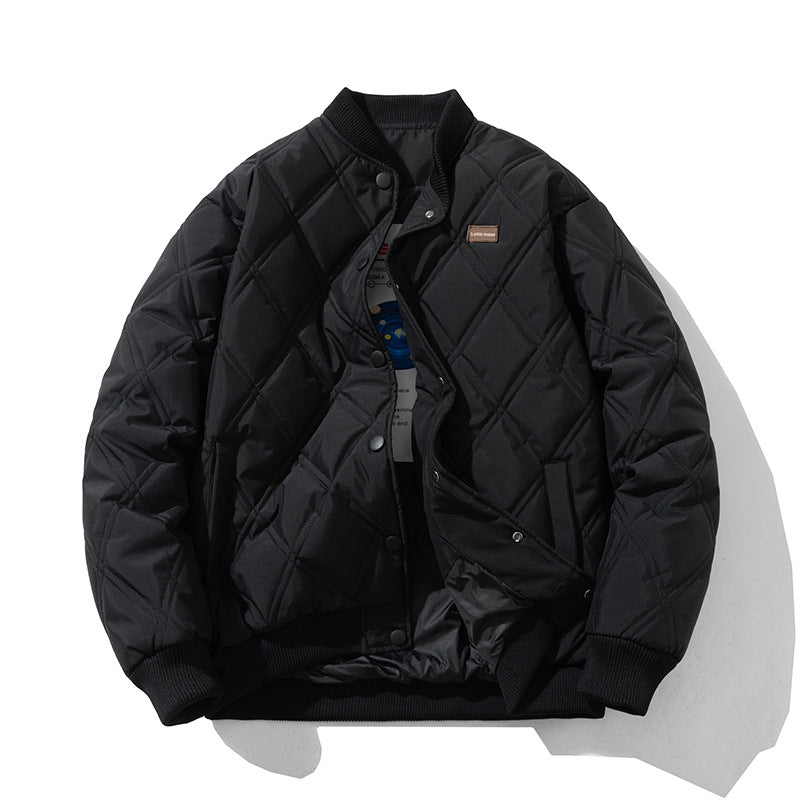 Rhombus Cotton Vintage Baseball Jacket
