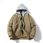 Simple embroidery Couple trendy stand-up collar jacket