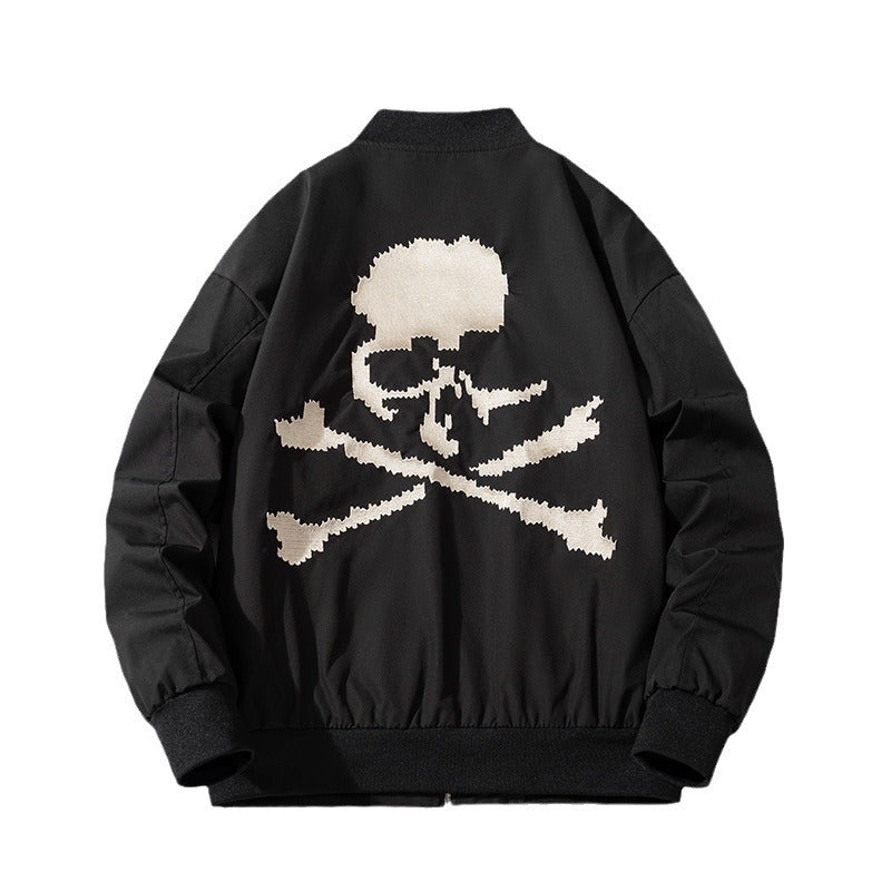 Mens Vintage  Baseball Uniform Bomber Jacket