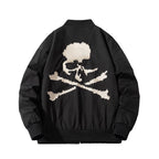 Mens Vintage  Baseball Uniform Bomber Jacket