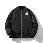 Men Vintage Jackets Embroidered Neutral Jacket