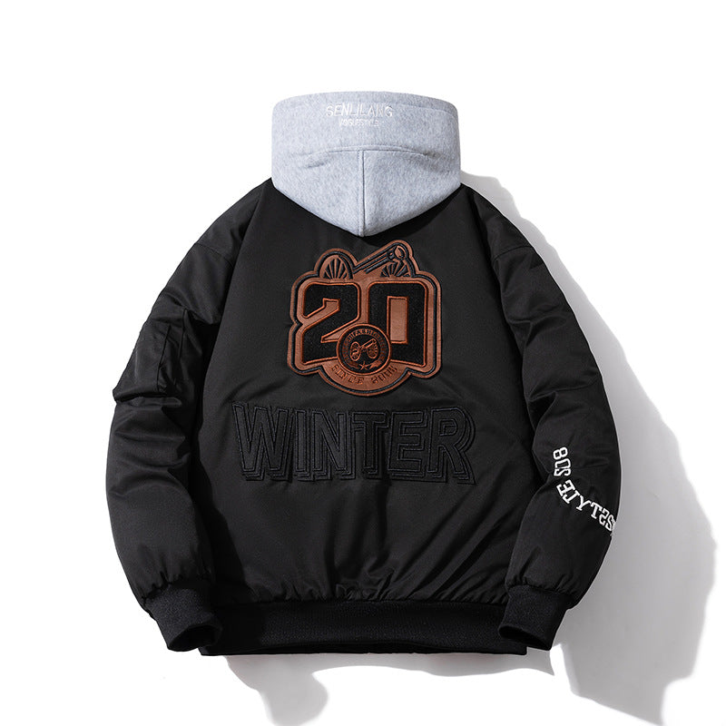 Flight Suit Padded Jacket Autumn Warm Baseball Suit