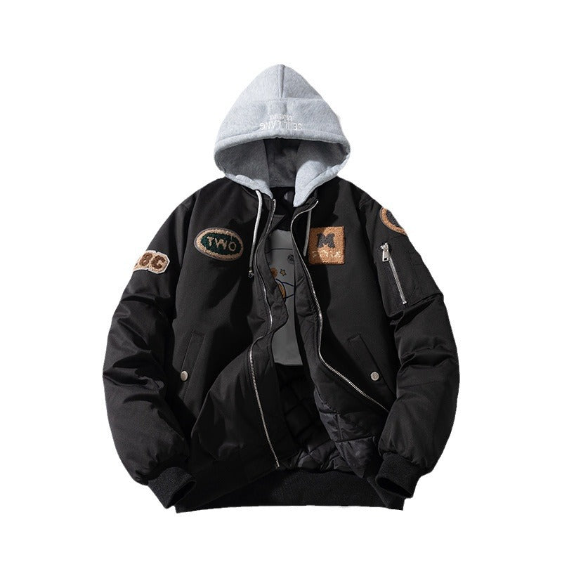 Baseball Jacket Hooded Flight Suit