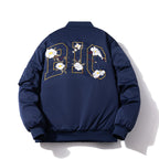 Mens Vintage Jackets Floral Embroidered Jacket