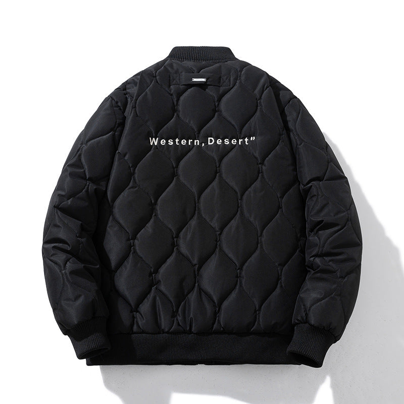 Vintage Jackets Loose rhombus baseball jacket