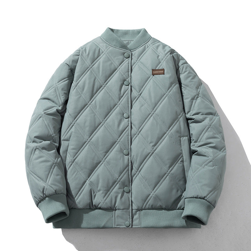 Rhombus Cotton Vintage Baseball Jacket