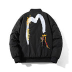 Embroidered Jacket Padded Flight Suit Baseball Suit