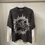 Mixed Emotion Dark Grey Two-Layer Pullover – Thorn Ring Emotion Print