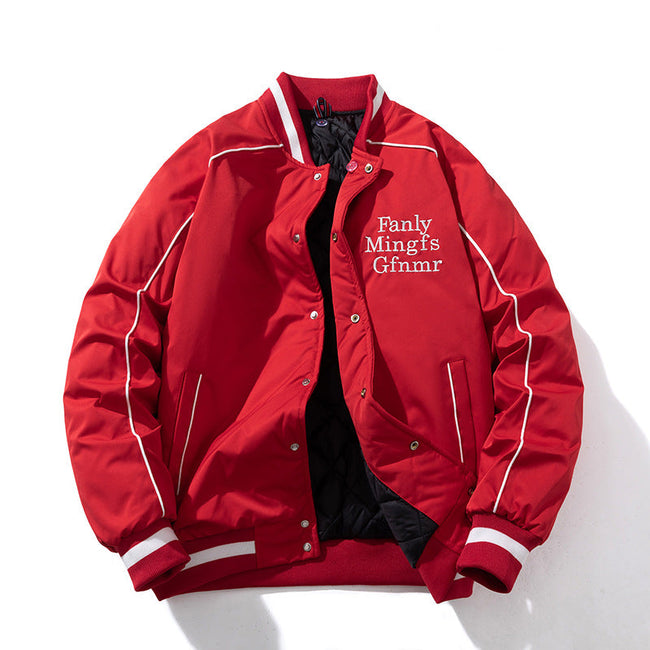 Embroidered Jacket Hooded Flight Suit Cotton Suit Main Image