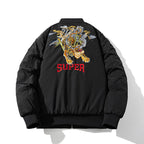 Tide Padded Flight Suit Baseball Jacket