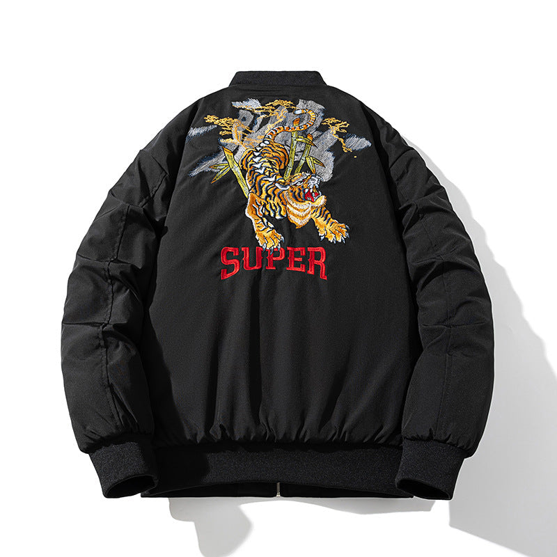 Tide Padded Flight Suit Baseball Jacket