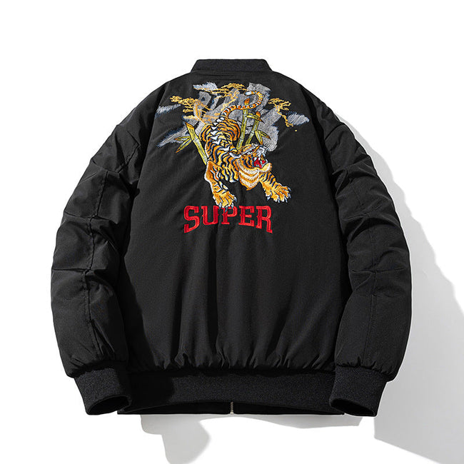 Tide Padded Flight Suit Baseball Jacket Hover Image