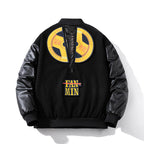 Men Vintage Jackets Contrasting Cotton Jacket