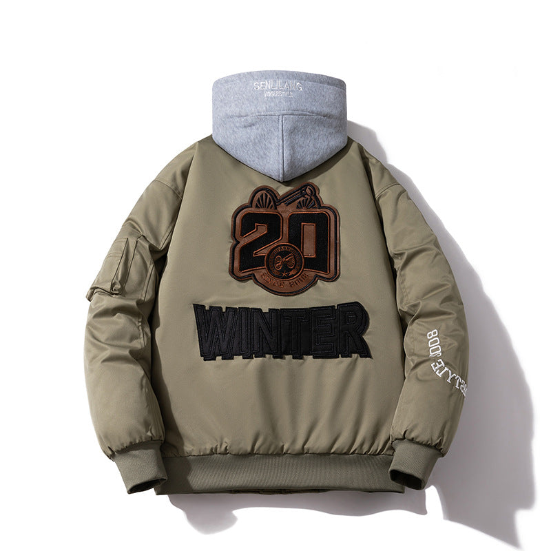 Flight Suit Padded Jacket Autumn Warm Baseball Suit