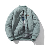 Rhombus Cotton Vintage Baseball Jacket