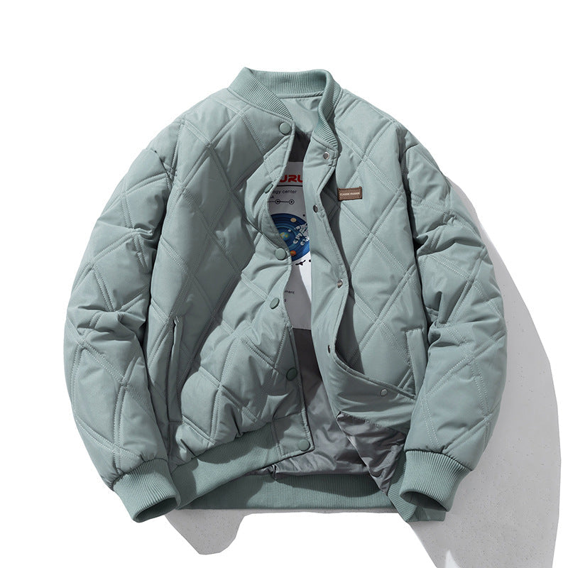 Rhombus Cotton Vintage Baseball Jacket