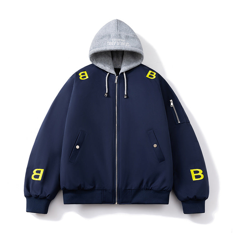 Baseball Uniform Versatile Padded Jacket