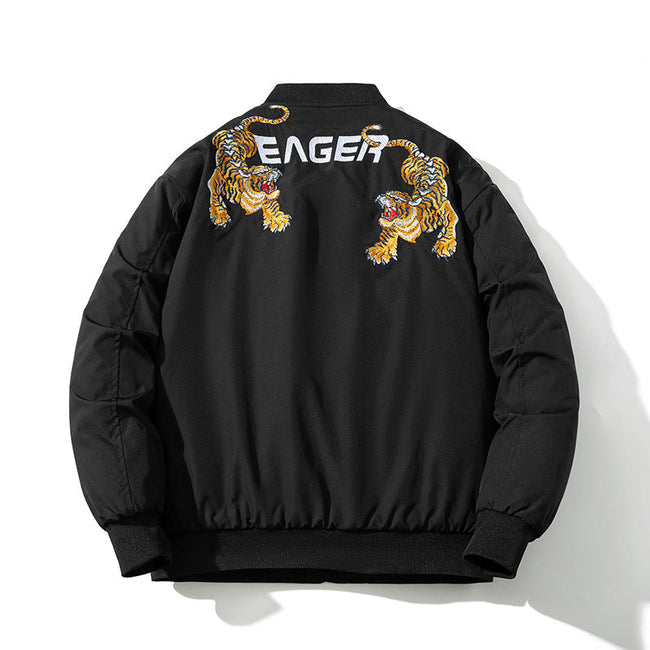 Trendy Baseball Jacket Flight Jacket Hover Image