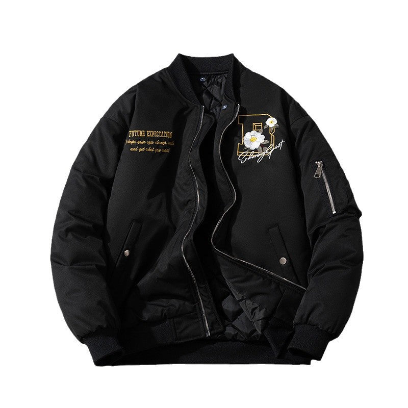 Mens Vintage Jackets Floral Embroidered Jacket