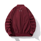 Zipper Baseball Padded Jacket Flight Jacket