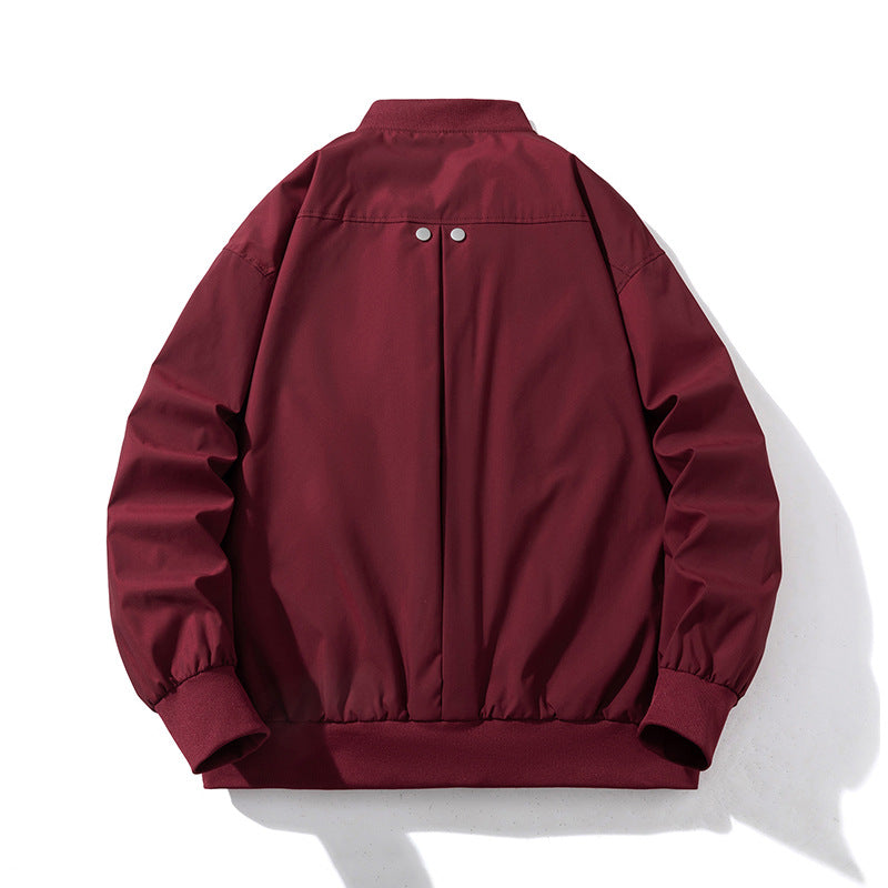 Zipper Baseball Padded Jacket Flight Jacket