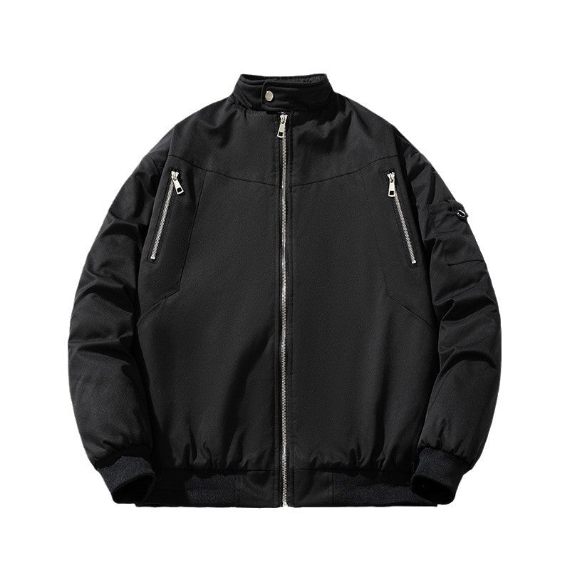 Thickened Semi-turtleneck Jacket Cotton Jacket