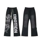 Mixed Emotion Black Pants – Cupid Emotion Print