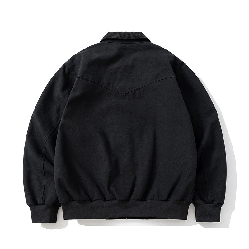 Vintage Jacket Loose Locomotive Lapel