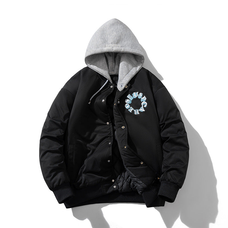 Stand-up Collar Embroidered Baseball Clothing
