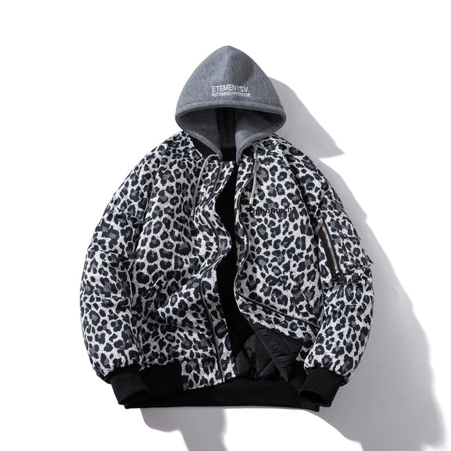 Leopard print jacket Autumn padded jacket Main Image