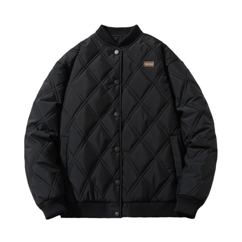 Rhombus Cotton Vintage Baseball Jacket