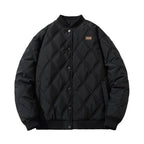 Rhombus Cotton Vintage Baseball Jacket