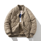 Vintage Jackets Loose rhombus baseball jacket