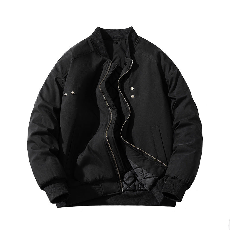 Loose Trend Baseball Suit Zip Padded Flight Suit