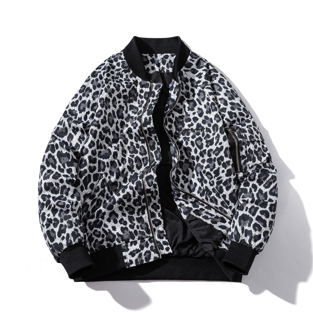 Leopard print jacket Autumn padded jacket