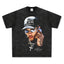 2025 cross-border summer American retro classic portrait BIGFACE spray printed short sleeved pure cotton men's T-shirt (60)
