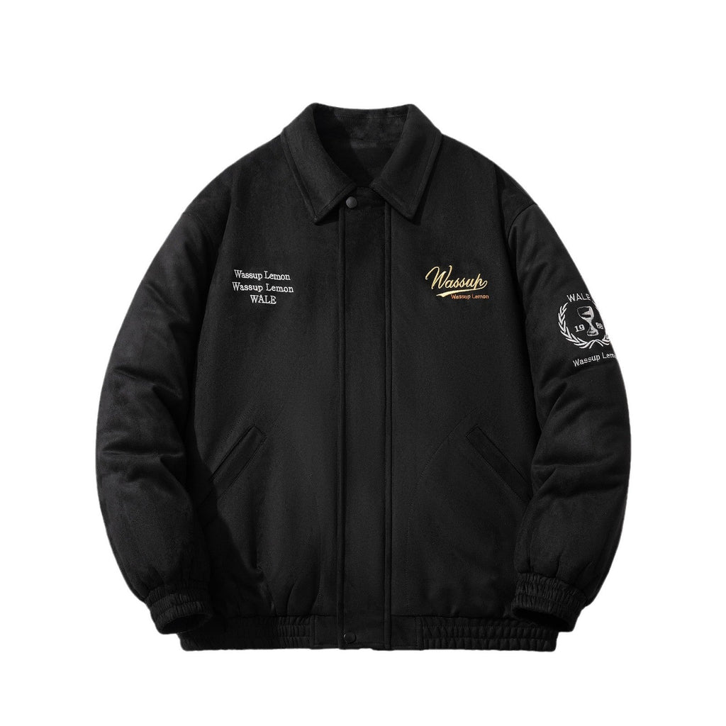Lapel Baseball Jacket Ruffian Padded Jacket