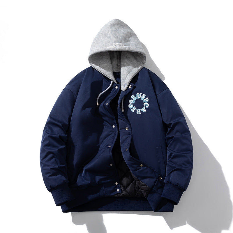 Stand-up Collar Embroidered Baseball Clothing