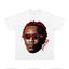 2025 cross-border summer American retro classic portrait BIGFACE spray printed short sleeved pure cotton men's T-shirt (50)